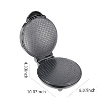 Nonstick 1200W Waffle Cone Maker with Heat Control & Safe Handle