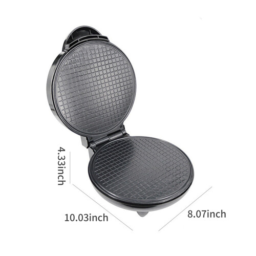 Nonstick 1200W Waffle Cone Maker with Heat Control & Safe Handle