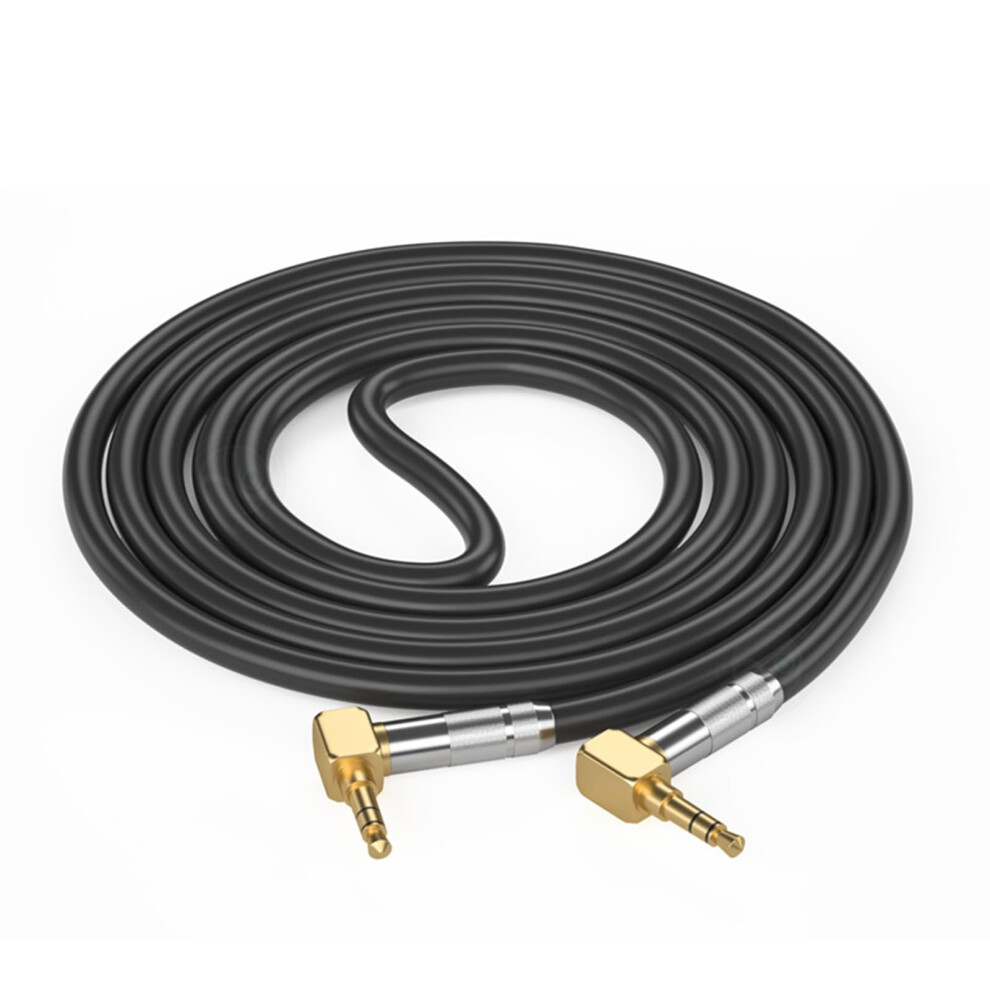 3.5Mm Male To Male Stereo Auditory Cable Cord With Right Angled Connectors 90 Degree For Headphones And Speakers 9187378399750