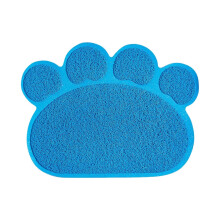 Cat Litter Boxes Mat Blue Pet Cat Feeding Mat Multi Function Feeding Bowl Pad Placemat For Dog Food Dish