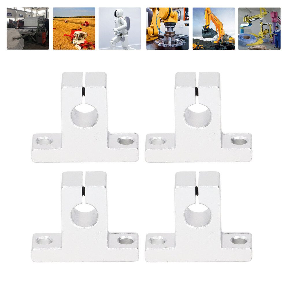 4Pcs Aluminum Guide Support Brackets For 10Mm Shaft Linear Motion Rail Sk10 9491375470092