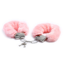 Double Lock HandCuffs Stainless Steel Wrist And Ankle Cuffs O Ring Heavy Duty Tactical Handcuffs For Men And Women Pink