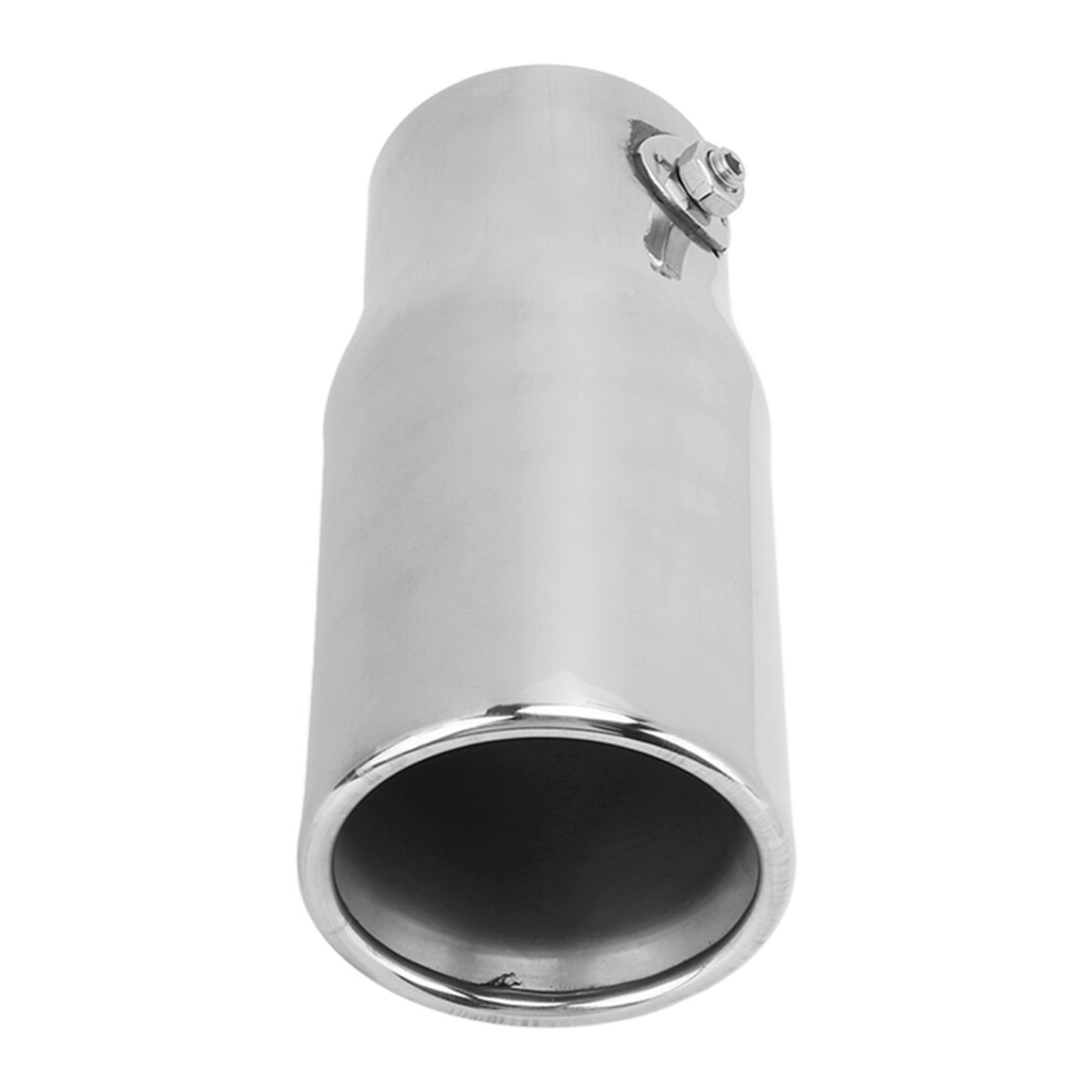 Stainless Steel Exhaust Tip 62Mm Inlet 76Mm Outlet Universal 160Mm Silver 5091375471095
