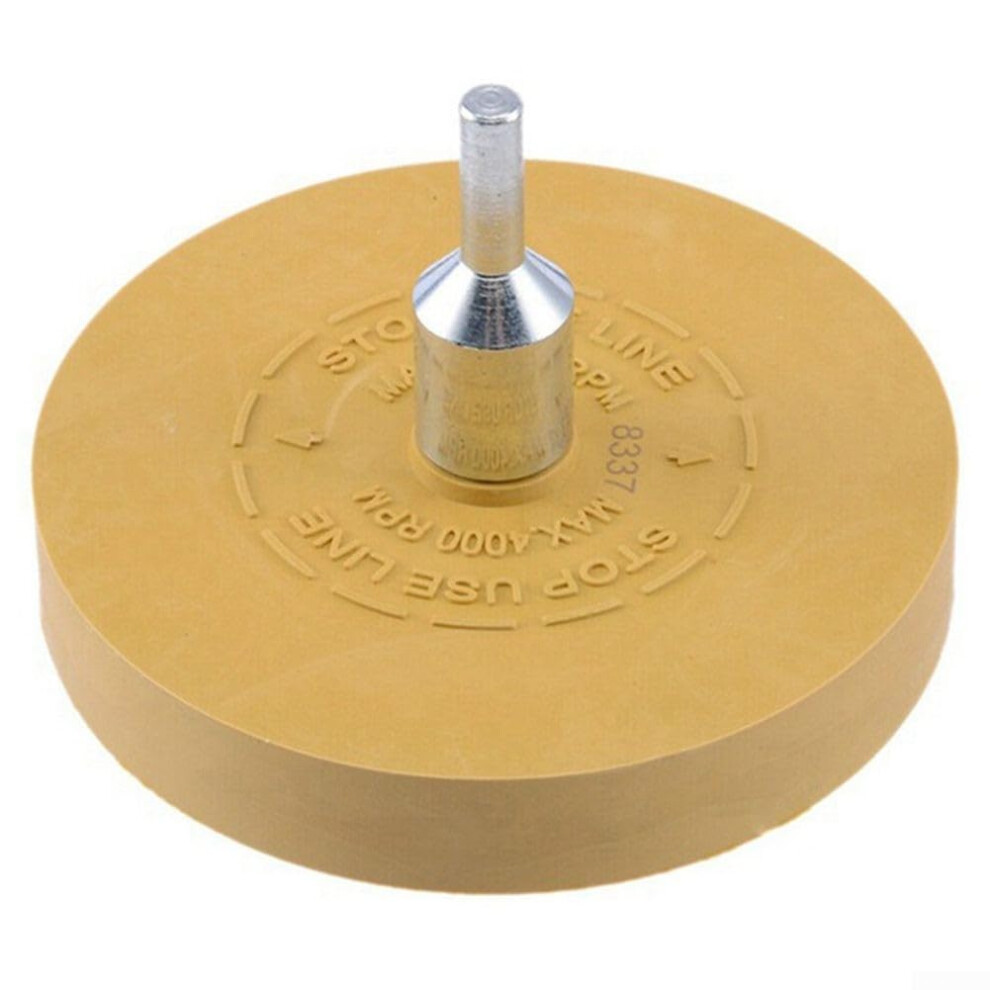 Rubber Eraser Wheel 88Mm Drill Attachment For Vinyl Decals Moldings Removal Without Damaging Paint Drills Compatible 9187378400180