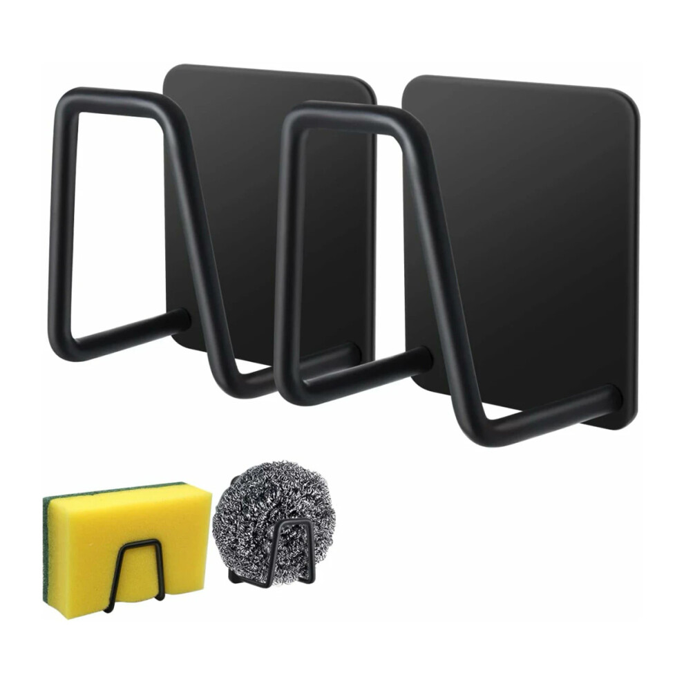 Sponge Holder For Kitchen Sink, Waterproof Rust Proof Adhesive Sponge Holder With Sus304 Stainless Steel Build, Scrubber Hanger For Quick Drying And 9009791509243
