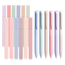18 Pastell-Textmarker-Set, 12 ästhetische Textmarker und 6 Fineliner, Morandi Farb-Textmarker für Tagebücher, Bibeln,
