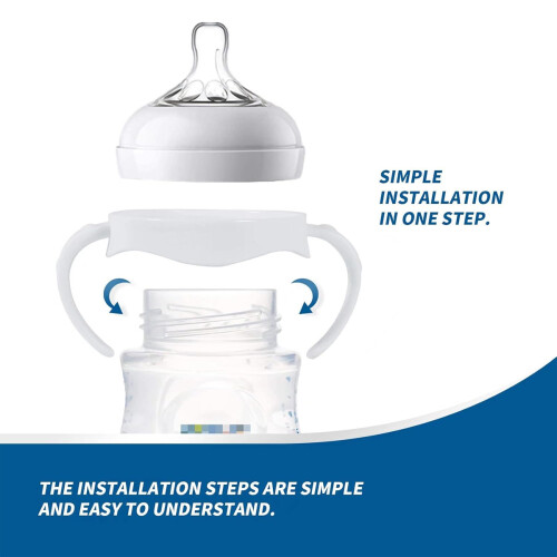 Συμβατή θήκη μπιμπερό για μπιμπερό Philips Avent Natural, λαβές μπιμπερό με ανθεκτικό στη 2