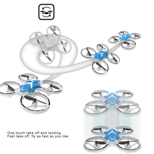 Stable 2.4G Blue Mini Drone Headless Mode One Key Take Off Feature 2