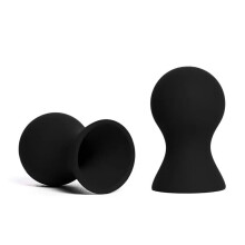 Silicone Nipple Suckers Pair For Nipple And Breast Play Black Ref: 7752