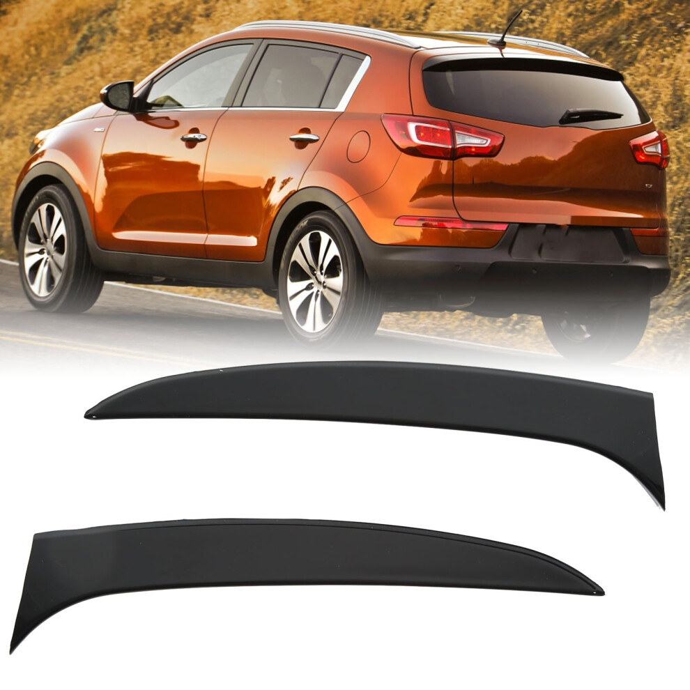Durable Abs Rear Window Canard For Kia Sportage 2011Â2015 Gloss Black 6951375473804
