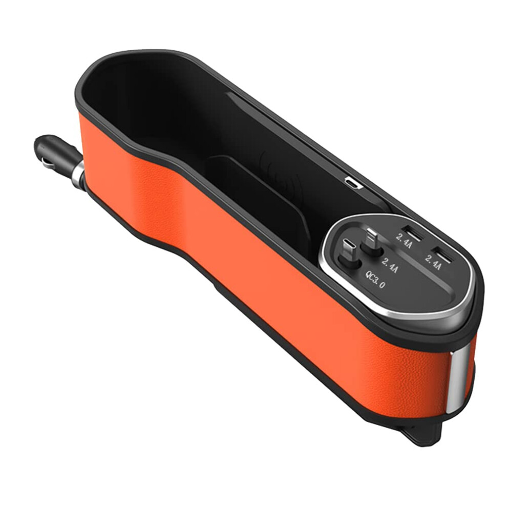 Wireless Charger Car Crevice Organizer, Multifunction Car Charger, Car Interior Accessory, Universal Fit 9187378400456