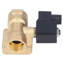 Solenoidový ventil pro průmyslové aplikace, normálně uzavřený vysokotlaký solenoidový ventil s pilotním ovládacím mechanismem, mosazné