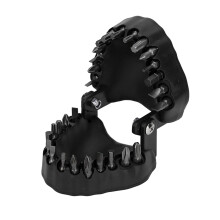 Durable Teeth Model Drill Bit Holder 28 Slots Quick Access - Black