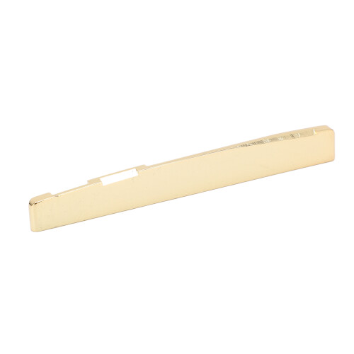 Acoustic Guitar Saddle 74mm Brass Gold Replacement Accessory 2