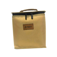 Camping Gas Canister Storage Bag with Handle, Adjustable Dividers, Outdoor BBQ Carry Case 22cm