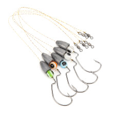 Jigs con ojos 3D, ganchos de acero inoxidable