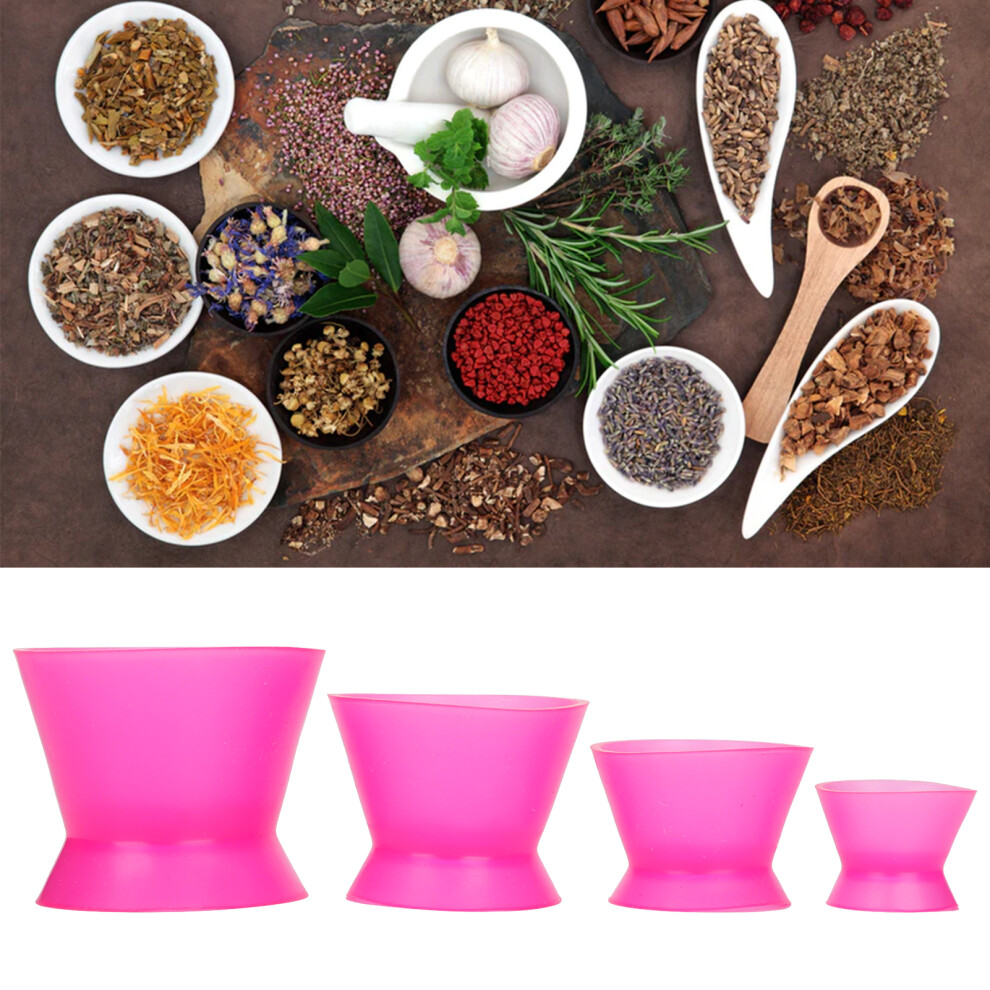 4Pcs Reusable Silicone Dental Mixing Cups Set Â Various Sizes 9381375479167