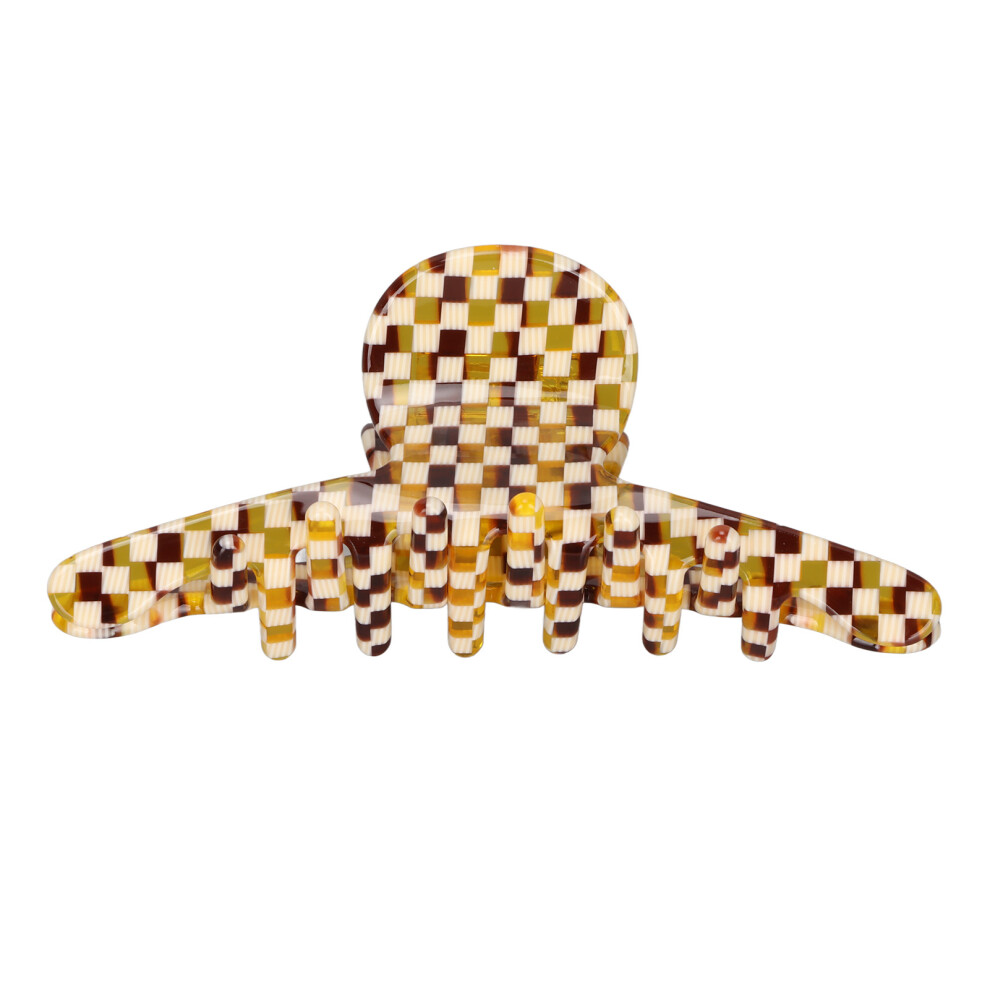 Fashionable Hair Claw Clips, Retro Pattern with Non Slip Claws for Women Girls, Acrylic Medium Size Accessory For Halloween Parties For Nightclubs