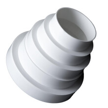 Universal Ventilation Duct Reducer 80150mm PVC Pipe Connector for Kitchen Cooker Hood