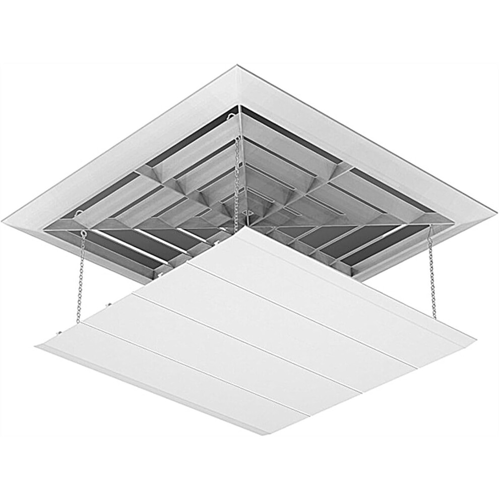 Ceiling Air Conditioner Vent Cover 45X45cm Abs, Easy Install Deflector For Comfortable Airflow 9382693344472