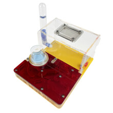 Acrylic Ant Farm with Feeding Area, Transparent Ant Habitat for Kids, 360 Educational Observation Kit