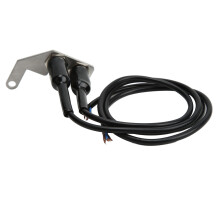 Edelstahl Motorradlenker-Schalter mit blauer Beleuchtung 68x51mm