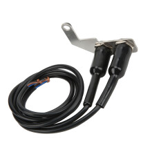 Edelstahl-Motorradlenker-Schalter mit blauer LED-Leuchte, 6851 mm
