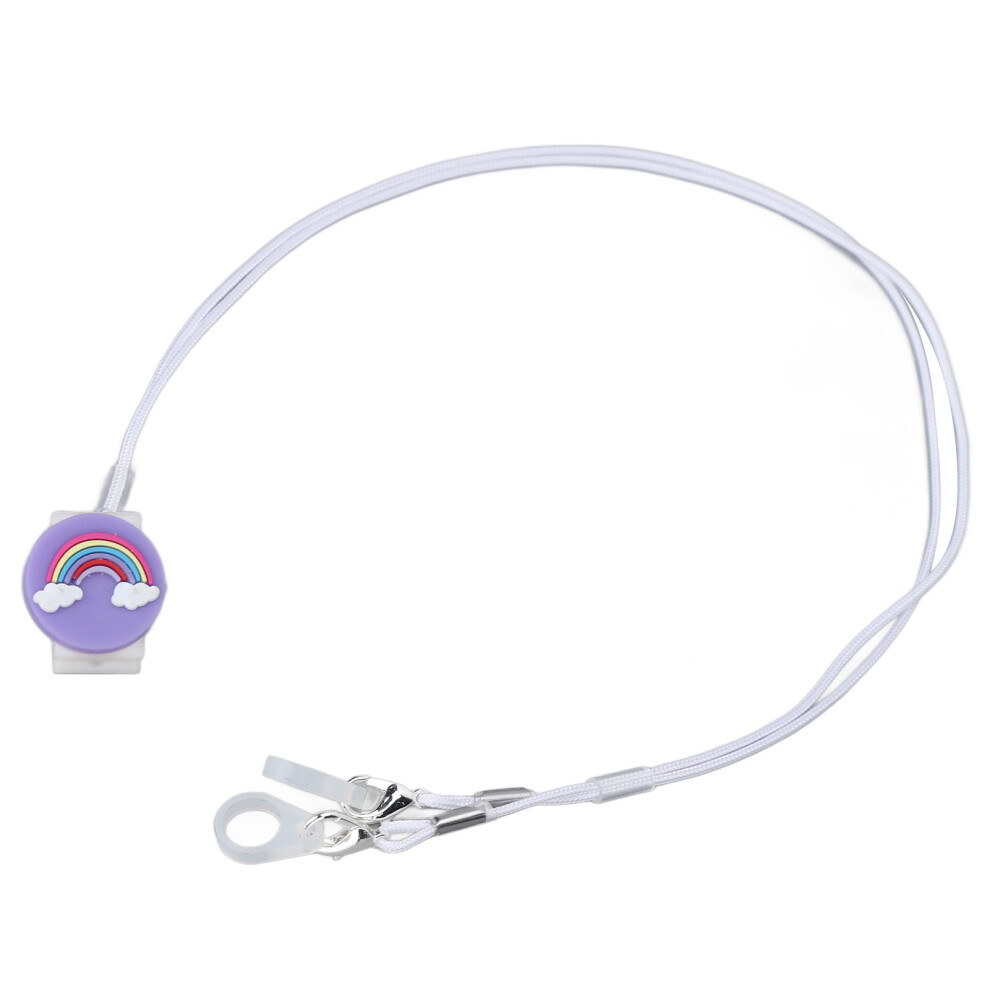 Purple Nylon Hearing Aid Lanyard For Binaural Hearing Aids, Stylish & Anti-Lost