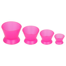 4pcs Reusable Silicone Dental Mixing Cups, Small to Plus Size