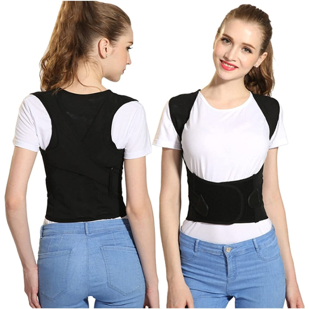 Adjustable Posture Corrector and Breathable Back Support Brace for Pain Relief and Spine Alignment