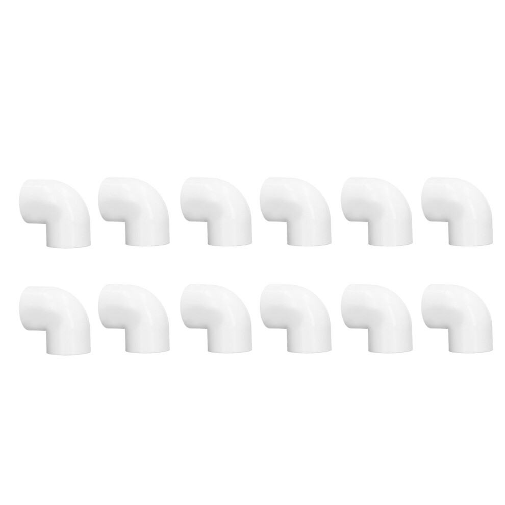 Pvc Pipe Fittings 12 Pack 90 Degree Elbows 32Mm Id Water Plumbing Joints 8451375484902