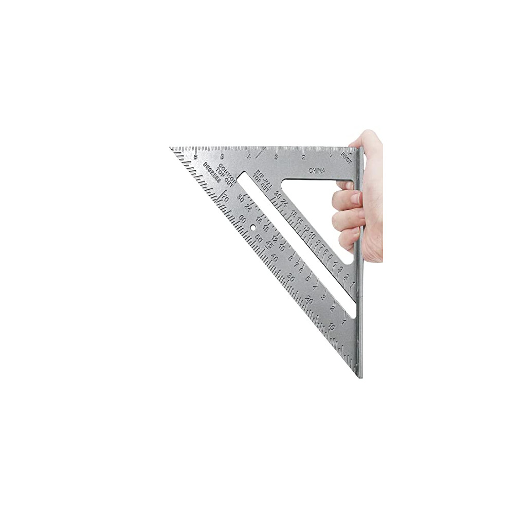 7Inch Triangle Ruler 90Degree Carpenter Square Tool For Woodworking Angle Protractor Type 1 9187378402184