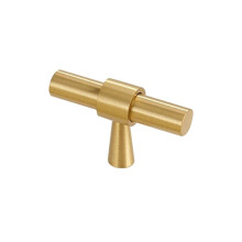 Messing-Schrankgriffe, Messing-Garderobengriffe, Goldene Schubladen- und Schranktürgriffe, T-Typ, Küchenschrankgriff