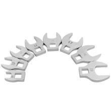 Juego de 8 llaves de trinquete de cuerno de 3/8 de pulgada con mango intercambiable y accionamiento Mediano, accesorios para llaves de cuerno en forma