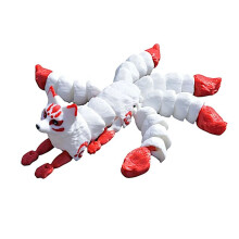 3D-Geprint Ornament, Dierenmodel, Beweegbaar, Vijfstaartig, Stressverlichtend Speelgoed, Thuis, Bureau-Ornament