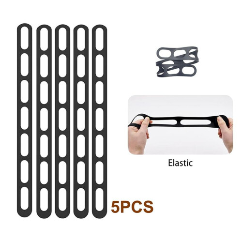 5pcs Lid  Silica Reusable Universal Lid Securing Strap for Crockpots Dish Transport Lid Fixing Strap 1