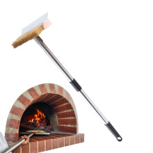 Pizza Oven Brush with Scraper HeavyDuty 1.2m Length Outdoor Grill Cleaner For Kitchen Backyard Commercial Use
