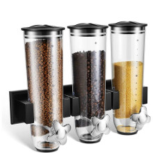 Snoepdispenser voor aan de Muur, Drievoudige Dispenser voor Droge Granen, Voedselcontainer voor in de Voorraadkast