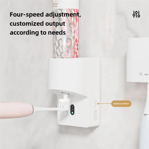 Automatic Sensing Toothpaste Dispenser Child-Friendly Electric Toothpaste Applicator with Storage Rack for Dental Care 1