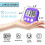 Klassrumstimer för lärare, barn, stor magnetisk digital timer, lärarmaterial, 6-pack - rosa, lila 6