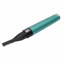 Wasserdichter grüner elektrischer Augenbrauentrimmer, flexibler Gesichtshaarentferner