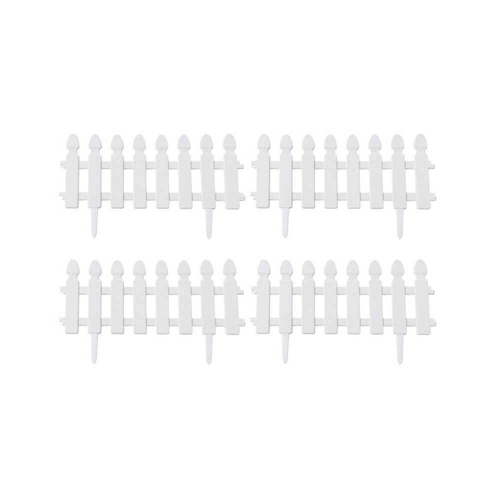 Bordure de chemin de clôture de jardin en plastique, lot de 4