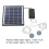 DC Micro Solar Pond Pump 10V 6W with Adjustable Panel & Bubble Stone 5