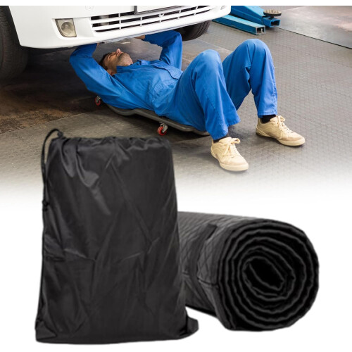 Mechanic Floor Mat with AntiSlip Base, Cushioned Back Support, Foldable for Garage and Workshop 1