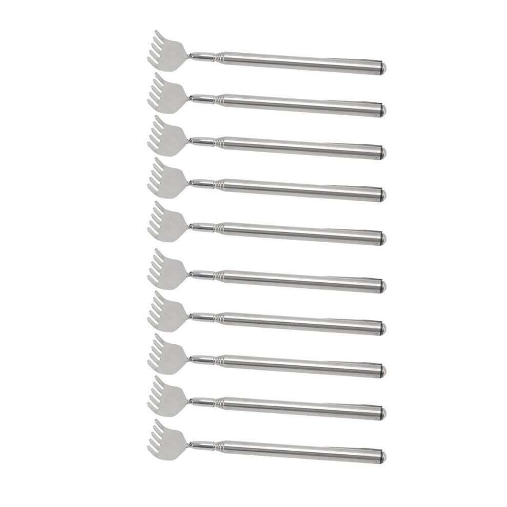 Mini Back Scratchers: Telescoping Foldable & Stainless Steel 10pcs