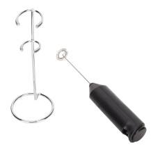 Stainless Steel Handheld Milk Frother Electric Drink Mixer with Bracket