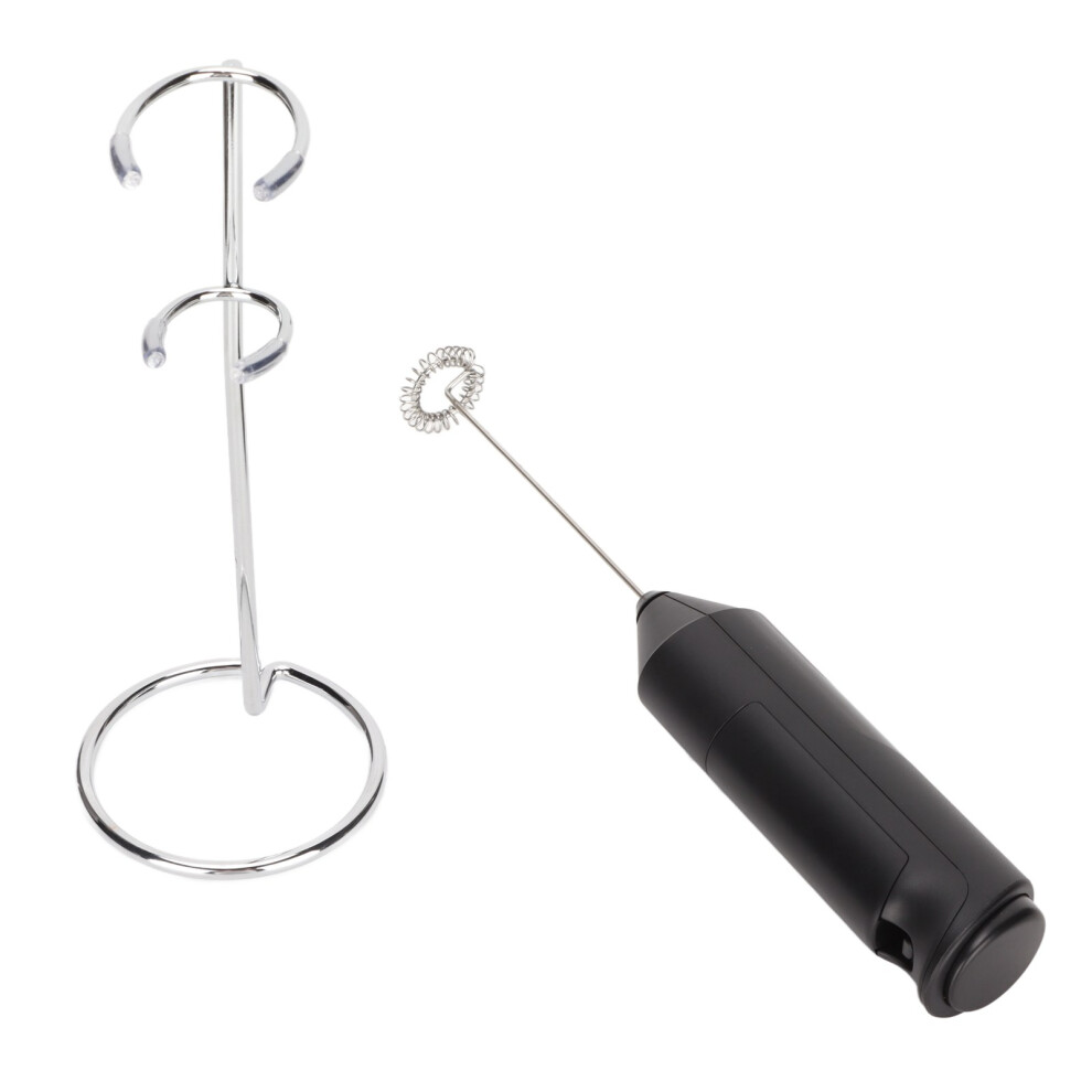 Stainless Steel Handheld Milk Frother Electric Drink Mixer With Bracket 7651375491882