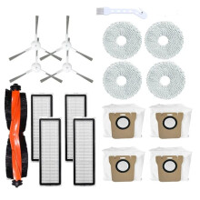 Pièces de Rechange pour Aspirateur Robot pour X20+ / X20 , Accessoires, Brosse Latérale Principale, Filtre Hepa, Chiffon de Nettoyage, Sac