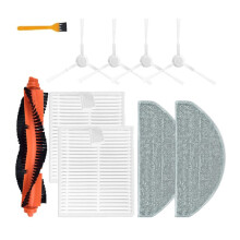 Ensemble de Filtres et Brosses Principales et Latérales pour Aspirateur Robot pour S20/D106. Pièces de Rechange et Accessoires.