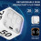 Rotating  Visual Timer 5, 25, 10, 50 Min Preset + Custom Countdown, Rechargeable Desk Productivity Flip Timer 5
